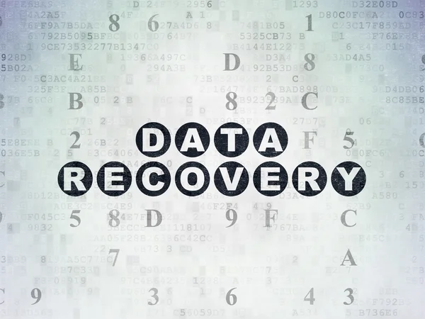 Data concept: Data Recovery on Digital Paper background