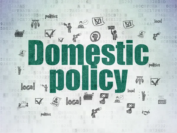 Political concept: Domestic Policy on Digital Paper background