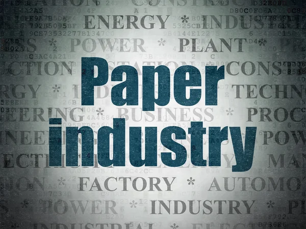 Manufacuring concept: Paper Industry on Digital Paper background