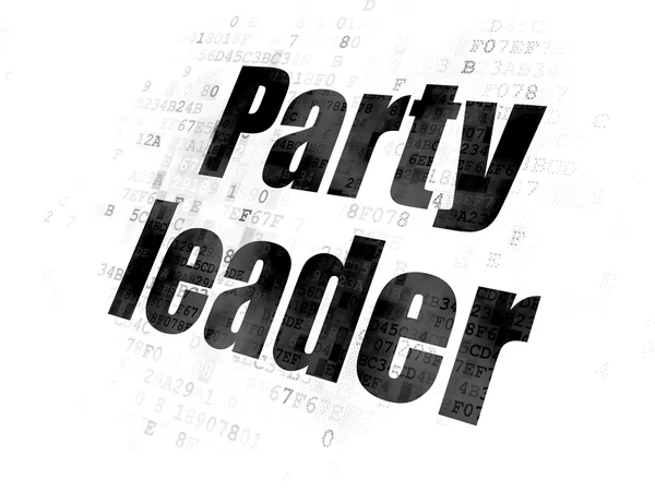 Politics concept: Party Leader on Digital background