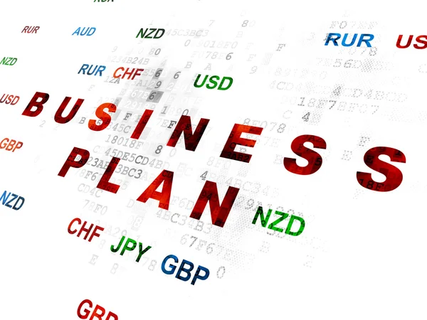 Business concept: Business Plan on Digital background