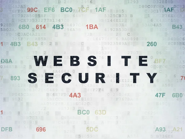 Web development concept: Website Security on Digital Paper background
