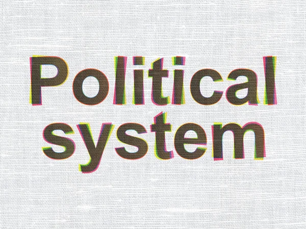 Political concept: Political System on fabric texture background