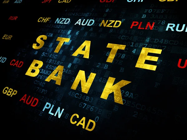 Money concept: State Bank on Digital background