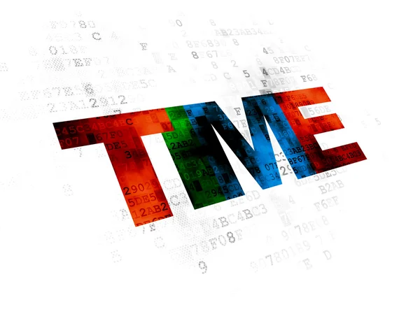 Time concept: Time on Digital background