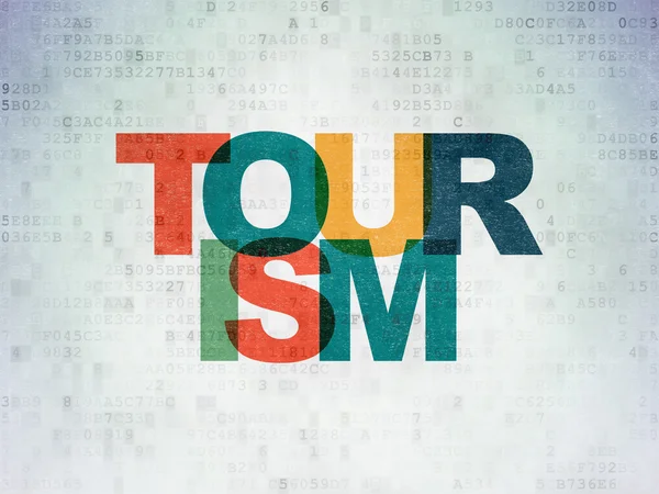 Travel concept: Tourism on Digital Paper background