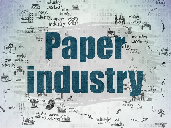 Industry concept: Paper Industry on Digital Paper background