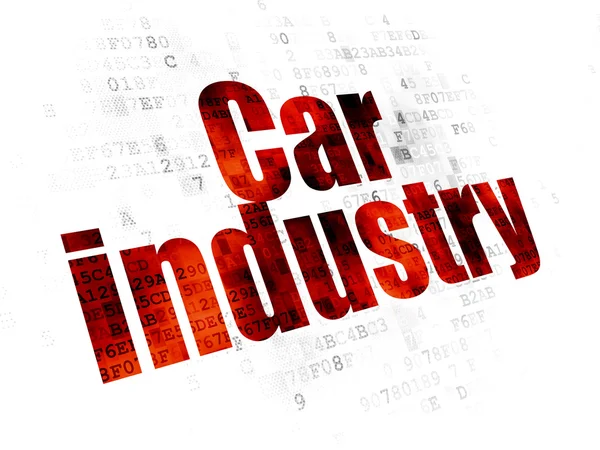 Manufacuring concept: Car Industry on Digital background