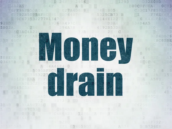 Money concept: Money Drain on Digital Paper background