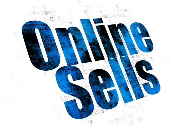 Advertising concept: Online Sells on Digital background