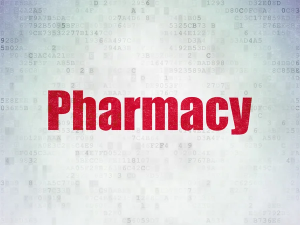 Healthcare concept: Pharmacy on Digital Paper background