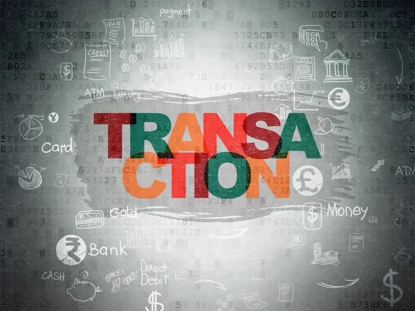 Banking concept: Transaction on Digital Paper background