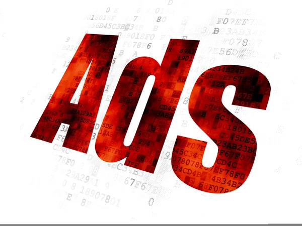 Marketing concept: Ads on Digital background