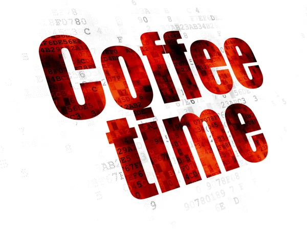 Timeline concept: Coffee Time on Digital background