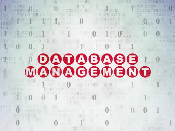 Programming concept: Database Management on Digital Paper background