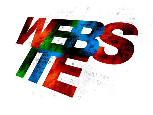 Web design concept: Website on Digital background