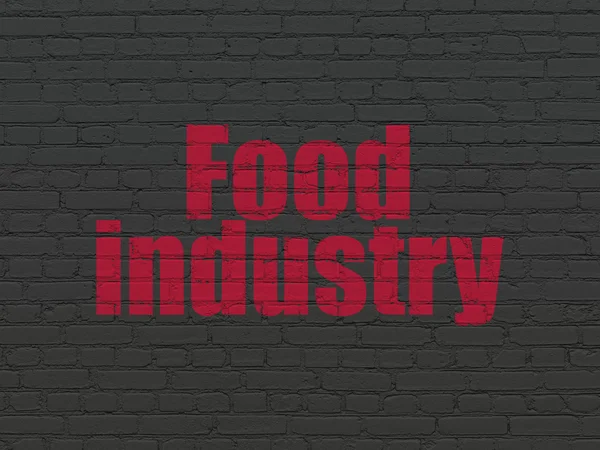 Industry concept: Food Industry on wall background