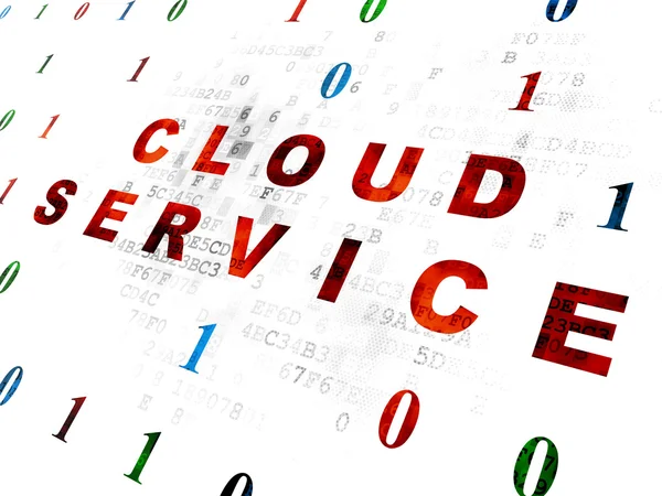 Cloud computing concept: Cloud Service on Digital background
