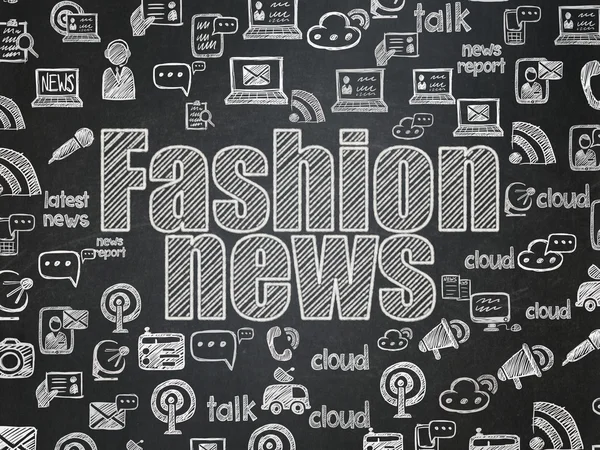 News concept: Fashion News on School Board background