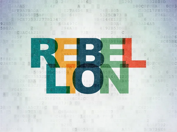 Politics concept: Rebellion on Digital Paper background