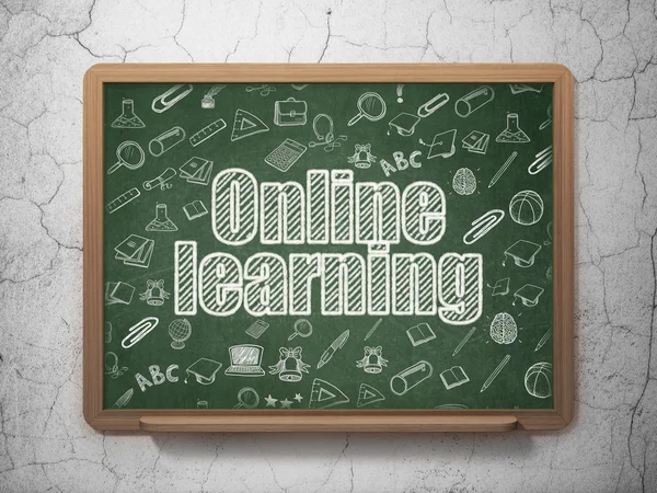 Studying concept: Online Learning on School Board background