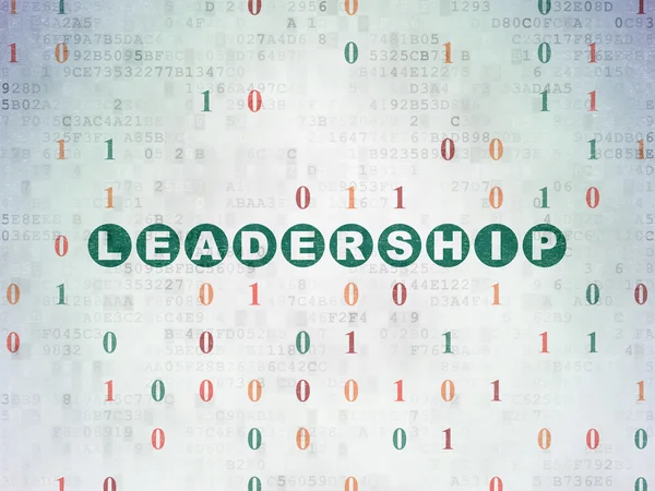Finance concept: Leadership on Digital Paper background