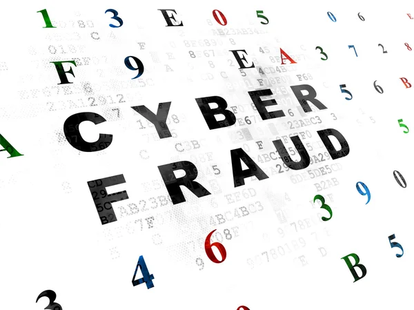 Privacy concept: Cyber Fraud on Digital background