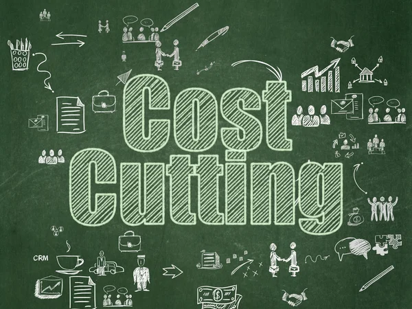 Finance concept: Cost Cutting on School Board background