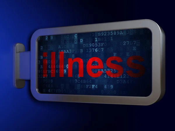 Health concept: Illness on billboard background