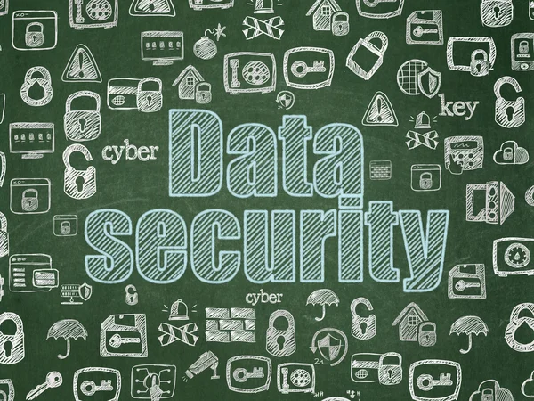Security concept: Data Security on School Board background
