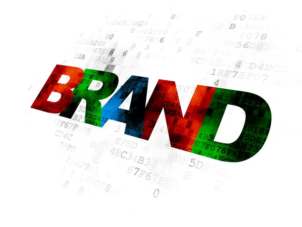 Marketing concept: Brand on Digital background