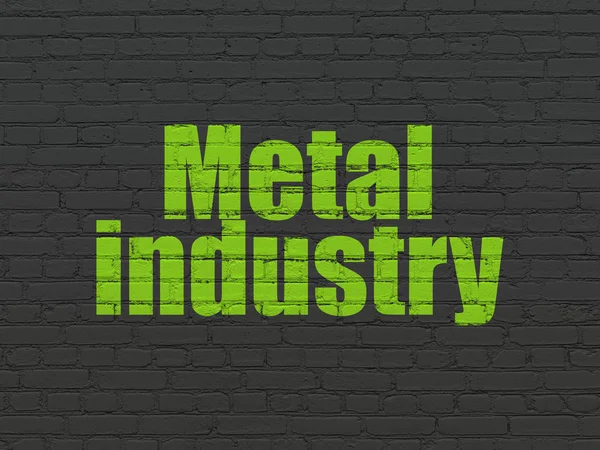 Industry concept: Metal Industry on wall background