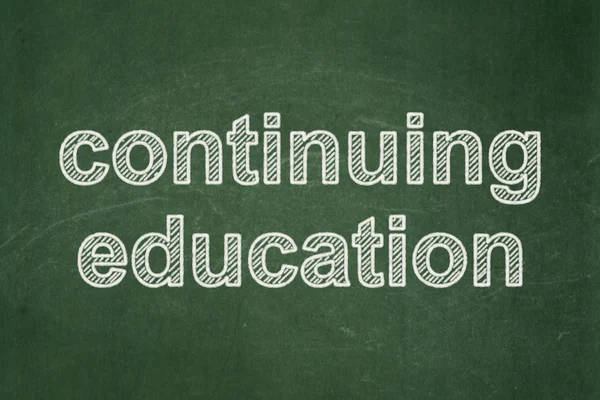 Education concept: Continuing Education on chalkboard background