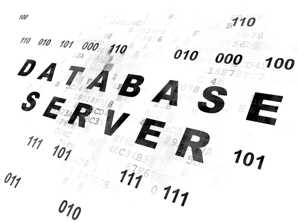 Database concept: Database Server on Digital background