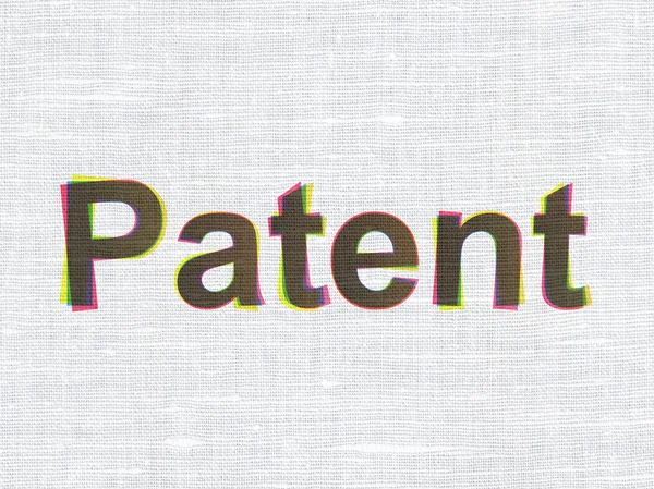 Law concept: Patent on fabric texture background