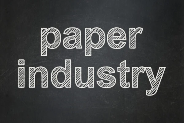 Industry concept: Paper Industry on chalkboard background