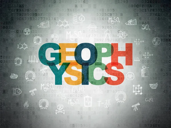 Science concept: Geophysics on Digital Paper background