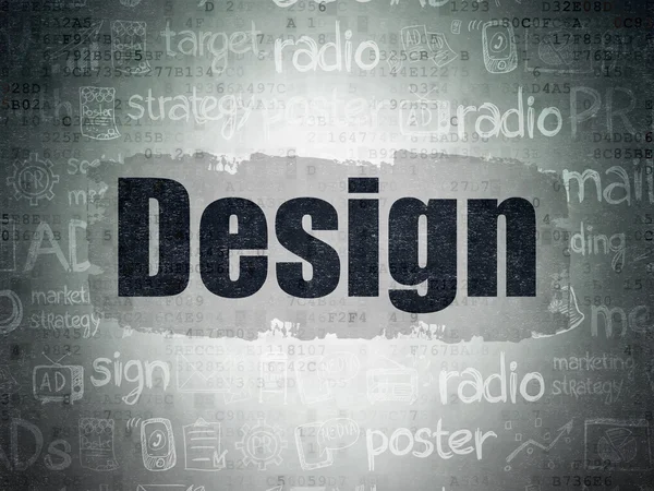 Marketing concept: Design on Digital Paper background