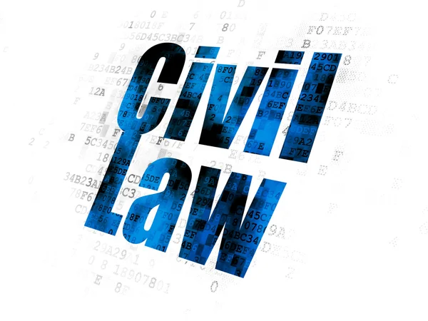 Law concept: Civil Law on Digital background