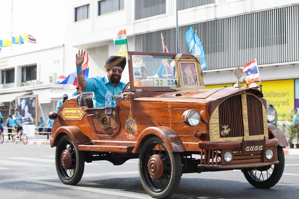 BANGKOK THAILAND : AUGUST16 : thai - indian people driving old c