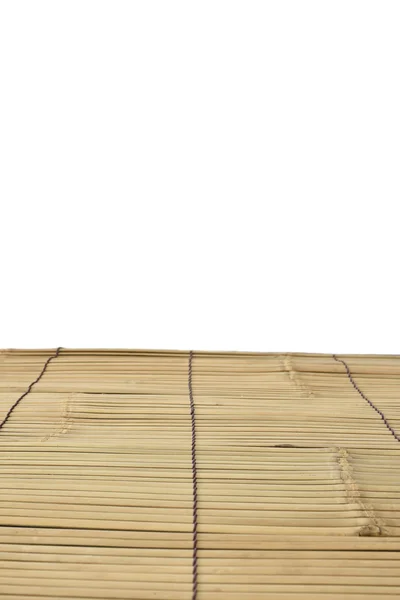 Bamboo floor on white background