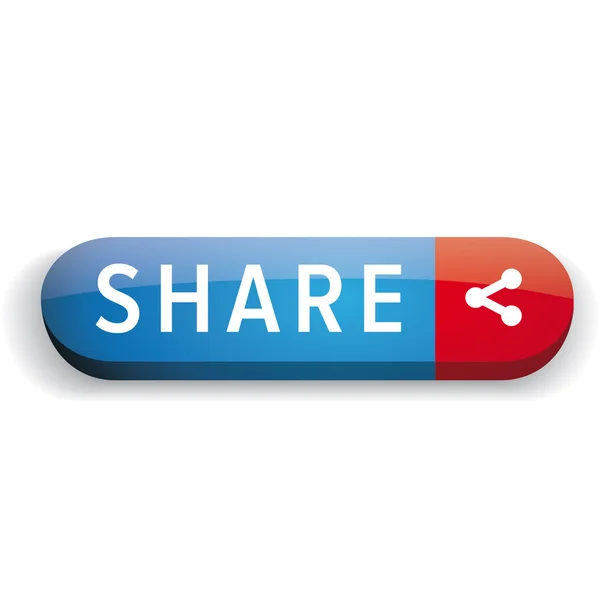 Share button blue and red vector