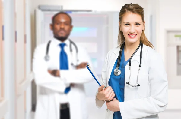 Two medical workers