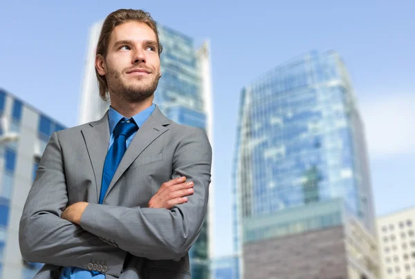 Handsome businessman outdoor