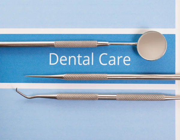 Dental tools and dental care concept