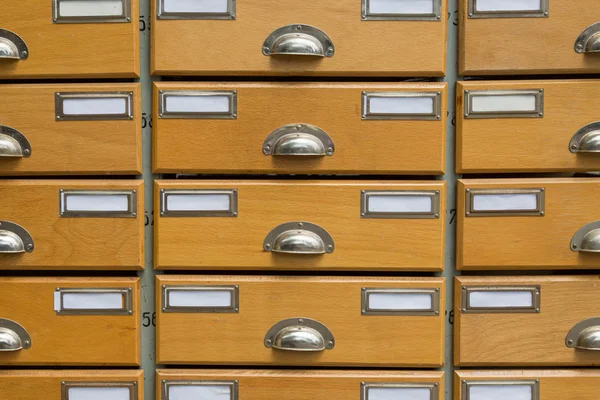 Apothecary cabinet with empty labels