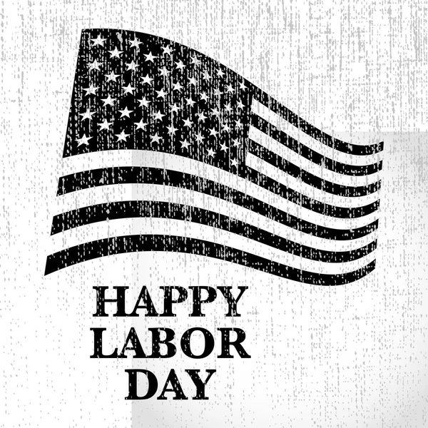 Happy labor day us flag