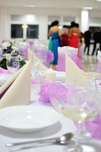 Festive table setting table, wedding