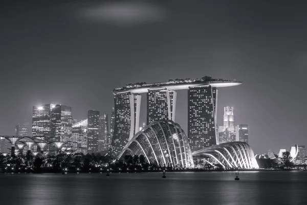 Black And White Singapore Night