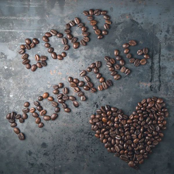 Good morning, heart of the coffee beans